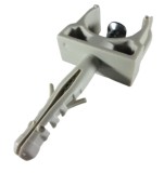 Set 100 cleme cu diblu si holsurub 6x30mm pentru tuburi PVC rigide 25mm