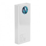POWER BANK Baseus Ambilight, 30000mAh, PD 3.0 65W, 4 x USB; 1 x USB Type-C, digital display pt. status baterie, total 3A, alb, &quot;PPLG000102&quot; (timbru ve