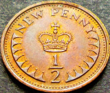 Cumpara ieftin Moneda 1/2 NEW PENNY - ANGLIA, anul 1976 * cod 1445 A = A.UNC, Europa