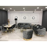 SET ELITE 2 masa+6 scaune+2 canapele fixe+1 fotoliu