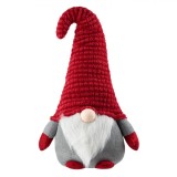 Figurină Decorativă Crăciun, Gnome, Gri, Căciulă Roșie, 80cm, Oem