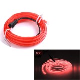 Fir Neon Auto &quot;EL Wire&quot; culoare Rosie, lungime 2M, alimentare 12V, droser inclus FAVLine Selection, Oem