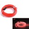 Fir Neon Auto &ldquo;EL Wire&rdquo; culoare Rosie, lungime 2M, alimentare 12V, droser inclus