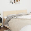 VidaXL Tăblii de pat, 2 buc, crem, 100x5x78/88 cm, textil 345989