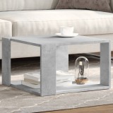 VidaXL Măsuță de cafea, gri beton, 51,5x51,5x30 cm, lemn prelucrat