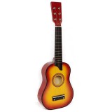 Chitara Clasica Lemn 65cm Natur Antic Maro, Corzi Nylon, Incepatori/Avansati, Sunet Cald, Usoara, Copii/Adulti