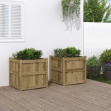 Cumpara ieftin Jardiniere de gradina , 2 buc., lemn de pin impregnat