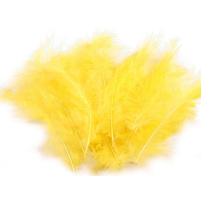 Set 20 pene decorative strut, lungime 9-16 cm, Galben