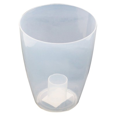 Ghiveci din plastic Miltonia, pentru orhidee, transparent, D 16.3 cm foto