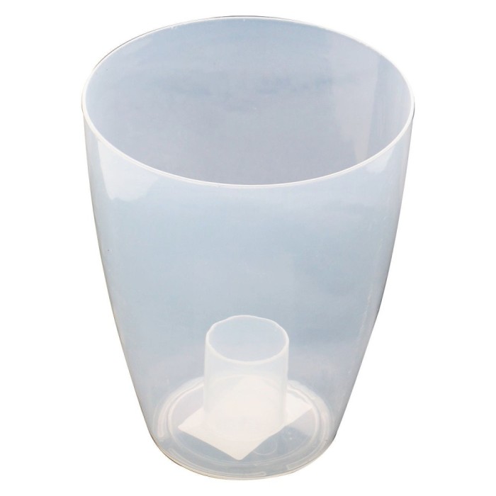 Ghiveci din plastic Miltonia, pentru orhidee, transparent, D 16.3 cm