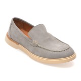 Mocasini GRYXX gri, 13105, din piele intoarsa