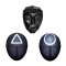 Set trei masti pentru carnaval, Squid Game, Triunghi, Cerc, Lider, Negru