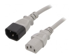Cablu Prelungitor IEC C13 C14 5m Gri 10A 250V foto