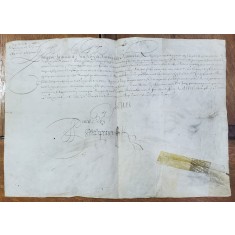 Ludovic al XIII-lea Regele Frantei, Document original, semnat olograf si datat 1623