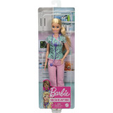 Papusa Barbie Cariere asistenta medicala, 3 ani+, Mattel