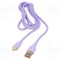 Cablu USB 2.0 GEMBIRD 1,5m USB A - Apple Lightning violet