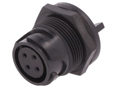 Conector Circular Soclu Mamă 4 PIN foto
