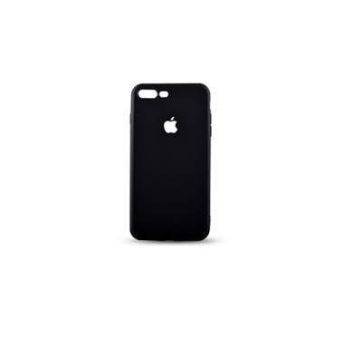 Husa pentru Apple iPhone 8 Plus, MyStyle Perfect Fit, decupaj logo , Negru foto