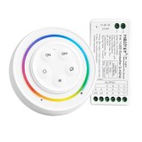 Kit controler LED MiBoxer 3 in 1 RGB, RGBW, RGB+CCT, 12-24V DC, telecomanda RF 2.4GHz (FUT037SA+)