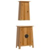 Set mobilier de baie, 2 piese, lemn masiv de pin