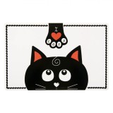 Suport Bol Hrana Pisici 43x28 cm, Model Pisici, Protectie Podea, EVA, Accesorii Pisici