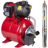 Raider RD-WP800Z + RD-WP71 - Hidrofor 800 W - m - l 53 l/min carcasa fonta monofazat + Pompa submersibila de mare adancime 750 W 73 m 90 l/min monofaz