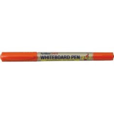 Marker pentru tabla de scris ARTLINE 541T, doua capete - varfuri rotunde 0. 4mm/1. 0mm - portocaliu
