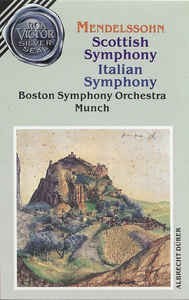 Casetă audio Mendelssohn - Boston Symphony Orchestra, Munch, originală