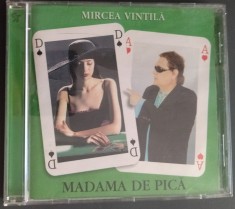 CD ORIGINAL: MIRCEA VINTILA - MADAMA DE PICA (ROTON, 2000) [DEDICATIE / AUTOGRAF]