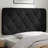 VidaXL Pernă tăblie de pat, negru, 100 cm, catifea