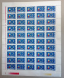 TIMBRE ROM&Acirc;NIA LP1603/2003 -10 ani Acord European U.E. - COALĂ 50 timbre MNH, Nestampilat