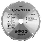 Disc fierastrau VIDIA Graphite 250x30 mm, 100 dinti, pentru aluminiu