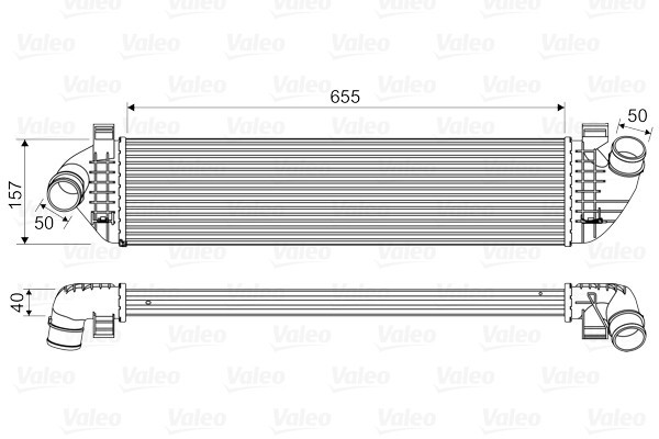 VALEO 818571 Intercooler, compresor
