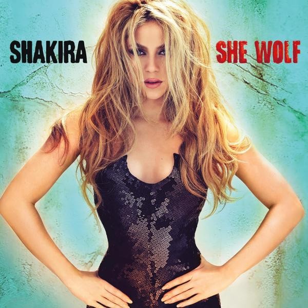 Shakira She Wolf Special Sea Glass w Turquoise Swirl LP reissue (2vinyl)