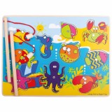 Joc de pescuit magnetic - Animalutele marine PlayLearn Toys, BigJigs Toys