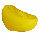 Fotoliu puf tip sac nirvana gigant panama yellow quince pretabil si la exterior umplut cu perle polistiren, PufRelax