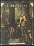 Sierra Leone 1986 - Crăciun-Picturi de Titian, Colita, Cota 12 Euro, MNH, Nestampilat