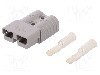 Conector alimentare DC, 0,6kV, 2 pini, seria SB&reg; 120, {{Dimensiune pin}}. ANDERSON POWER PRODUCTS - 6800G3