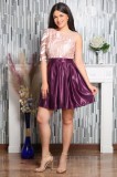Rochie de Ocazie Liona Mov Floral - 36Marimea, Yves