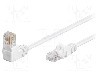 Patch cord Cat 5e, U/UTP, conexiune 1:1, 0.25m, Goobay - 94161 foto