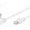 Patch cord Cat 5e, U/UTP, conexiune 1:1, 0.25m, Goobay - 94161