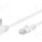 Patch cord Cat 5e, U/UTP, conexiune 1:1, 2m, Goobay - 94164