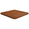 VidaXL Blat de masă pătrat maro închis 40x40x2,5 cm lemn stejar tratat 343042