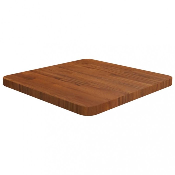 vidaXL Blat de masă pătrat maro &icirc;nchis 40x40x2,5 cm lemn stejar tratat