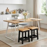 VidaXL Scaun de bar EKAI 2 pcs Negru 40 x 29 x 45,5 cm 42037011