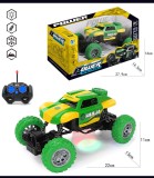 Buggy Telecomanda pentru Copii, 4 Direcții, Design Supereroi Verde, Roti Cauciuc, Plastic Netoxic, Peste 3 Ani