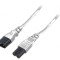 Cablu IEC C7 mamă - IEC C8 tată 1m gri 2,5A 250V