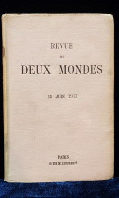 REVUE DES DEUX MONDES, FRANCOIS BULOZ - PARIS, 1911 foto