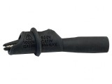 Bornă crocodil 10A neagră 8.9mm 1kV