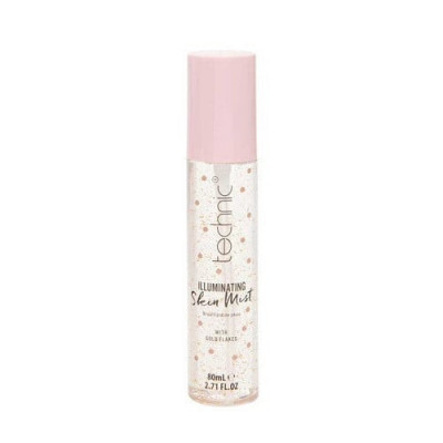 Spray iluminator pentru fixare machiaj, cu particule de aur, Technic, Skin Mist, Gold Flakes, 80 ml foto